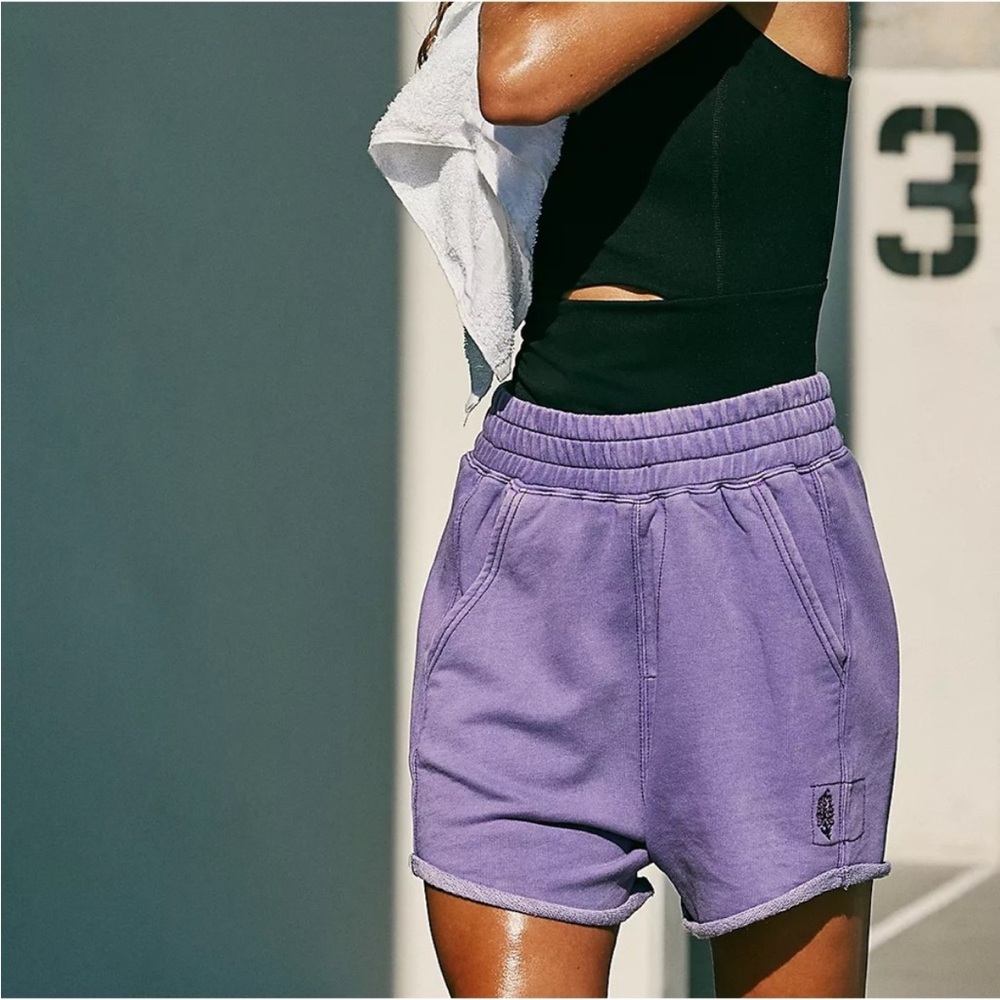 FP Movement All Star Solid Shorts in Super Berry Size S